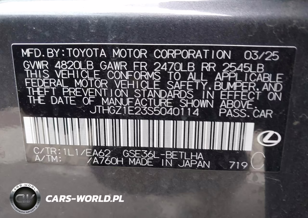 2025 Lexus Is 350 F Sport VIN:JTHGZ1E23S5040114 - 9