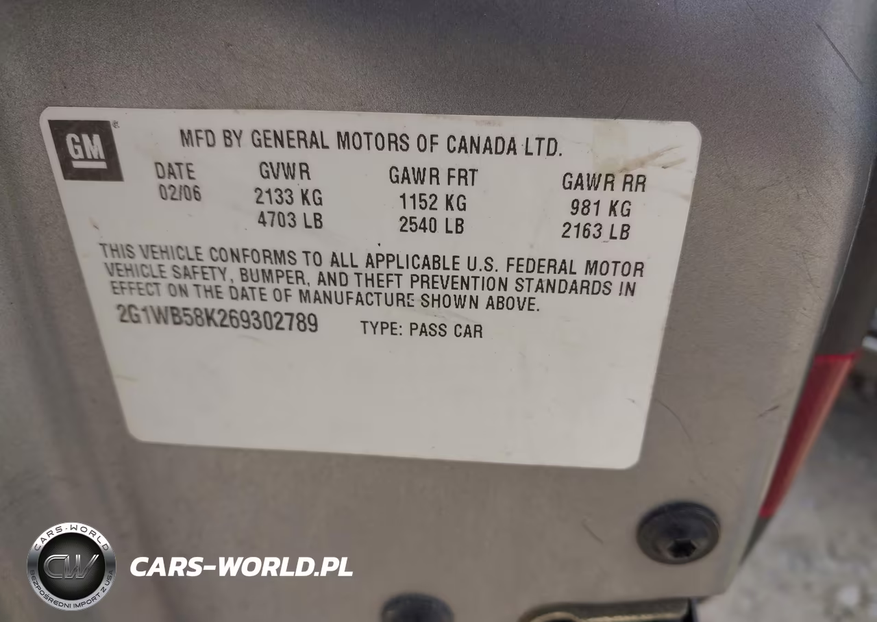 2006 Chevrolet Impala Ls VIN:2G1WB58K269302789 - 9