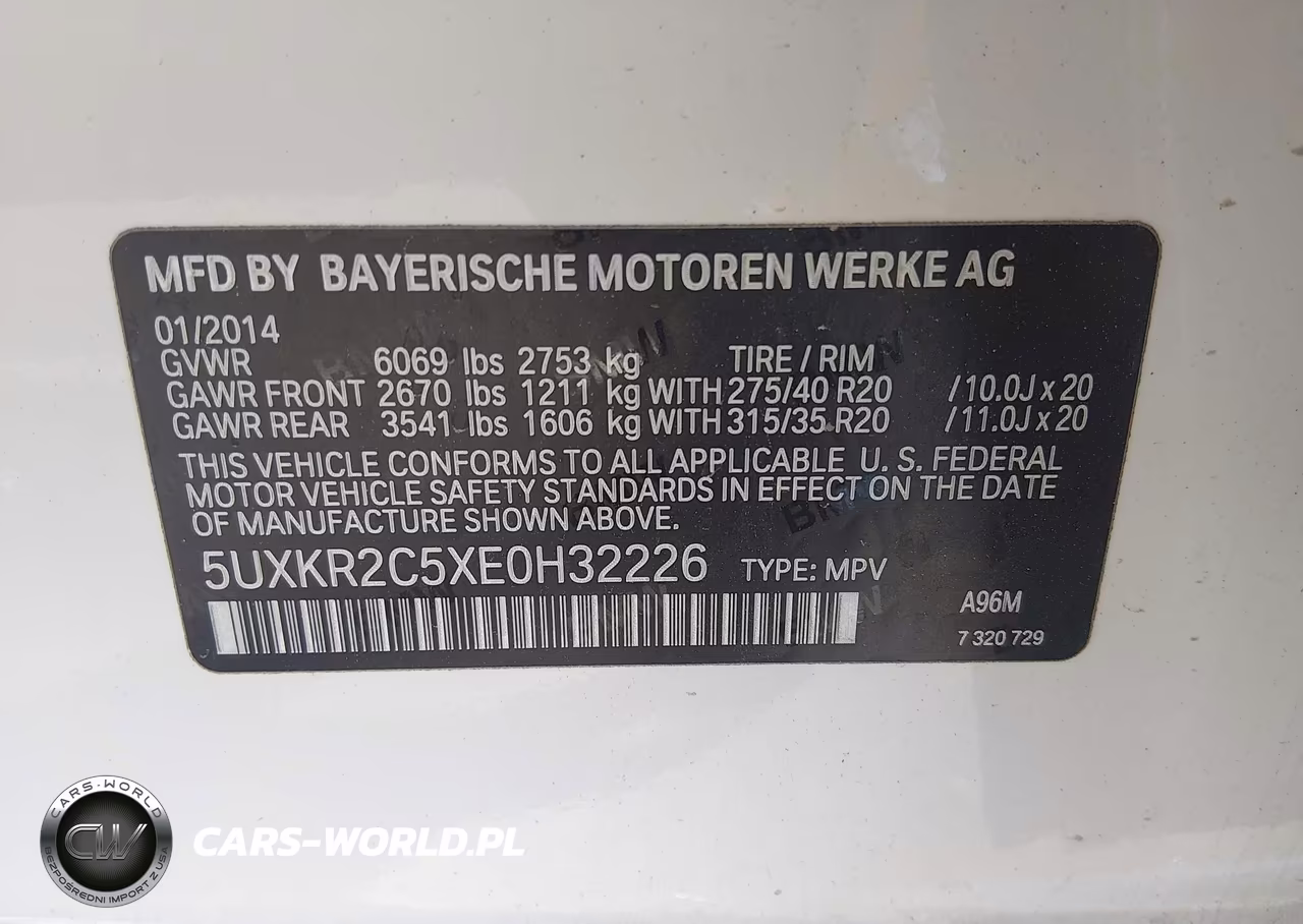 2014 BMW X5 Sdrive35I VIN:5UXKR2C5XE0H32226 - 9