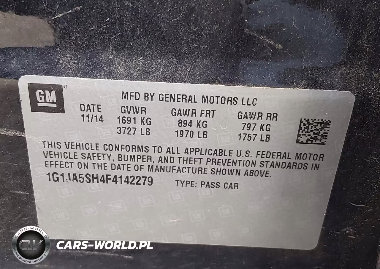 2015 Chevrolet Sonic Ls Auto VIN:1G1JA5SH4F4142279 - 9