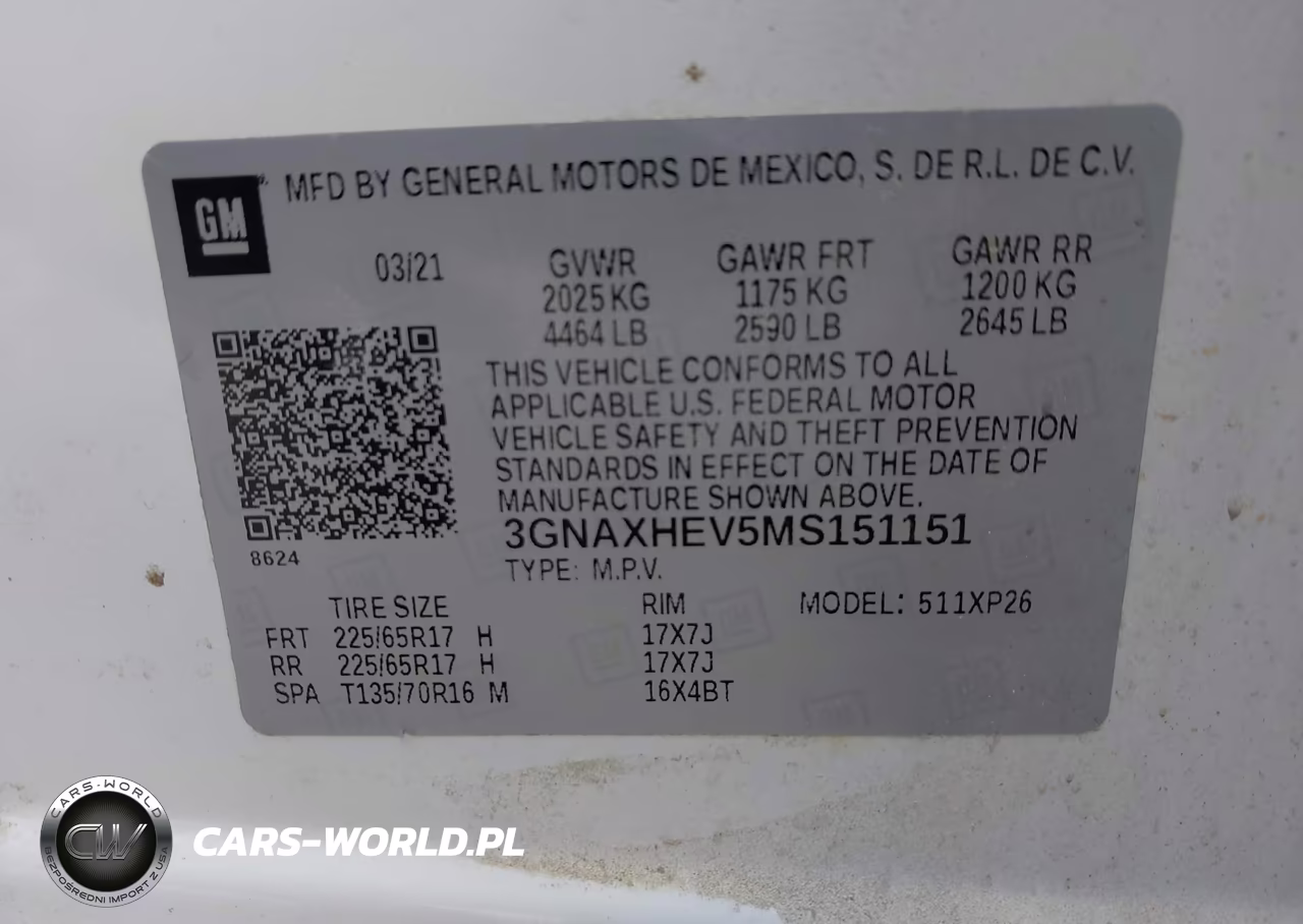 2021 Chevrolet Equinox Fwd Ls VIN:3GNAXHEV5MS151151 - 9