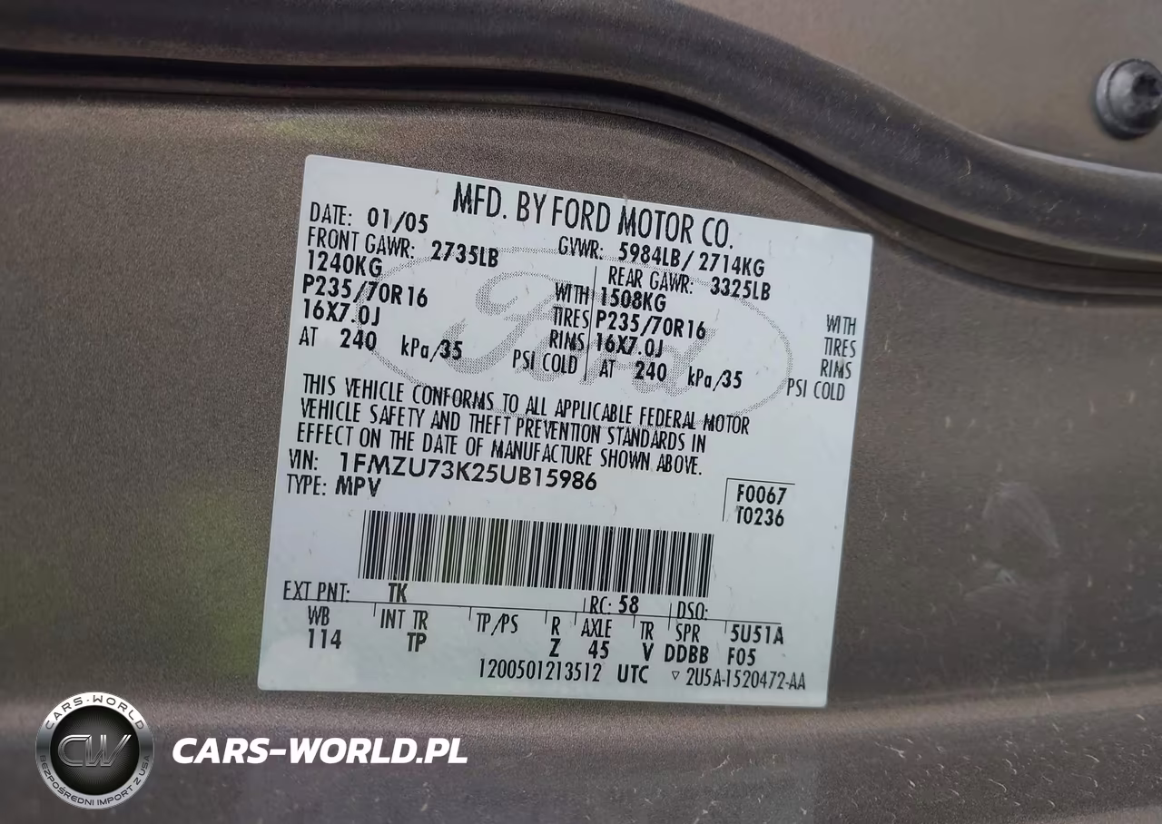2005 Ford Explorer Xlt-Xlt Sport VIN:1FMZU73K25UB15986 - 9