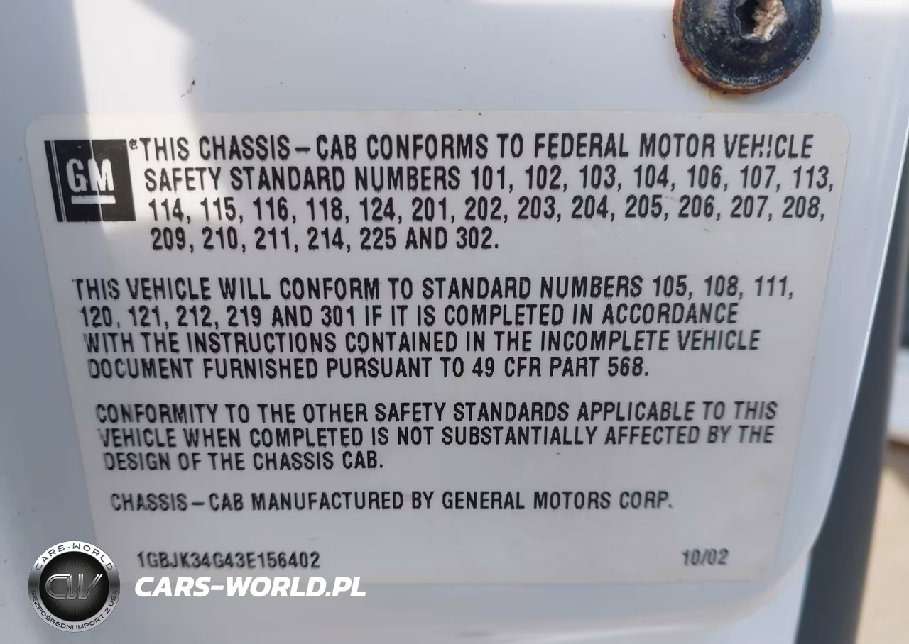 2003 Chevrolet Silverado 3500 Chassis VIN:1GBJK34G43E156402 - 9