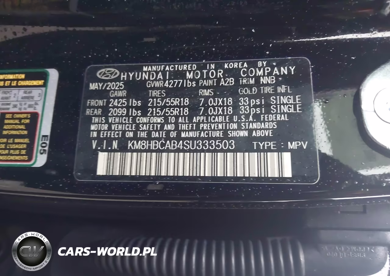 2025 Hyundai Kona Sel VIN:KM8HBCAB4SU333503 - 9