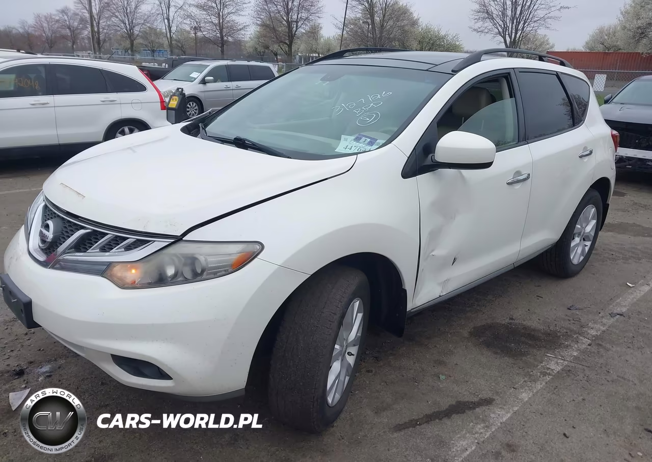 2012 Nissan Murano Sl VIN:JN8AZ1MW2CW223614 - 2