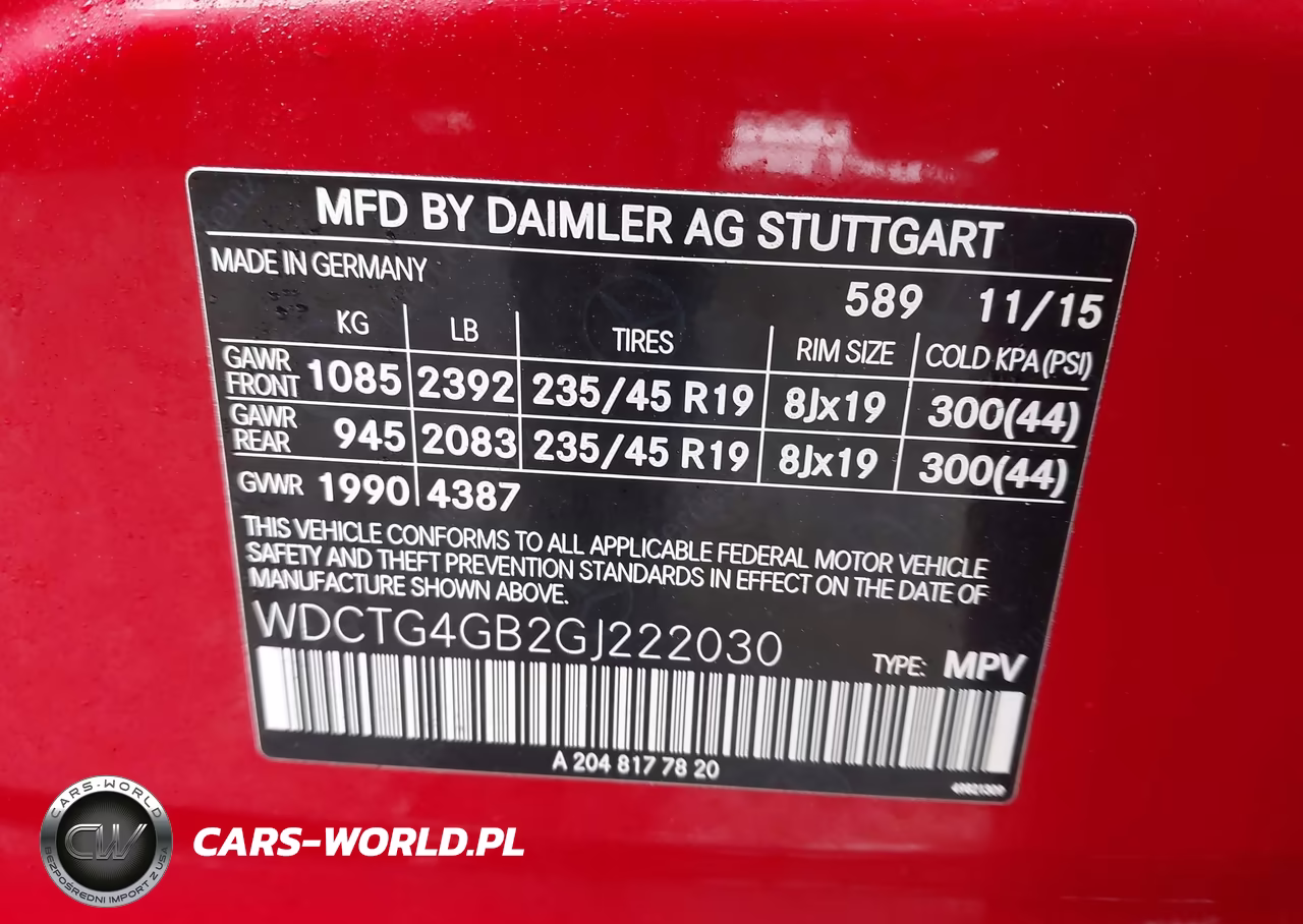 2016 Mercedes-Benz Gla 250 4Matic VIN:WDCTG4GB2GJ222030 - 9