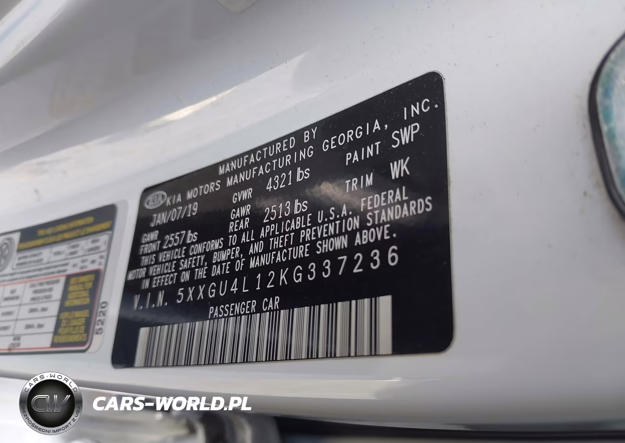 2019 Kia Optima Ex VIN:5XXGU4L12KG337236 - 9