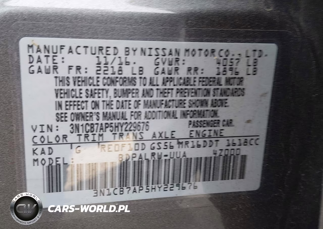2017 Nissan Sentra Sr Turbo VIN:3N1CB7AP5HY229676 - 9