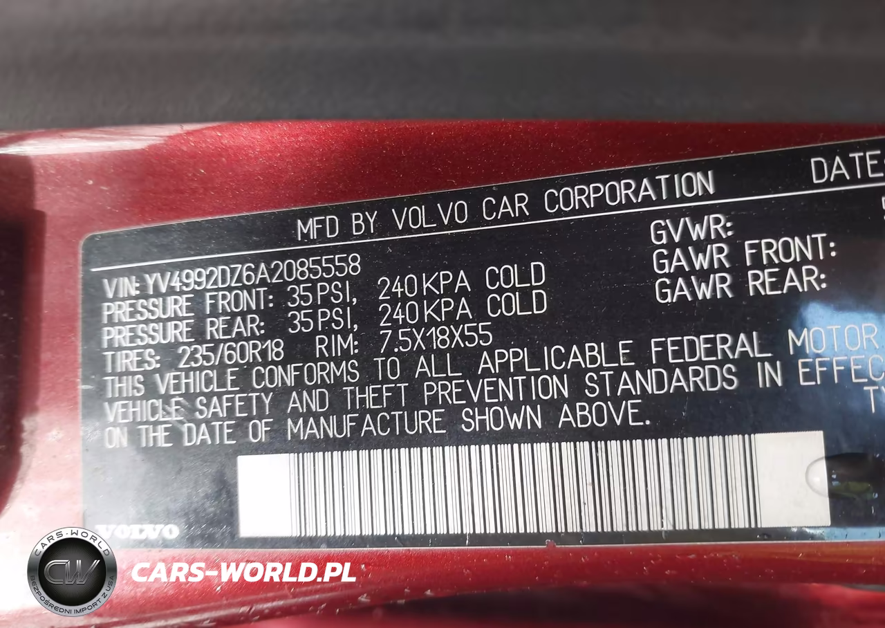 2010 Volvo Xc60 T6-T6 R-Design VIN:YV4992DZ6A2085558 - 9
