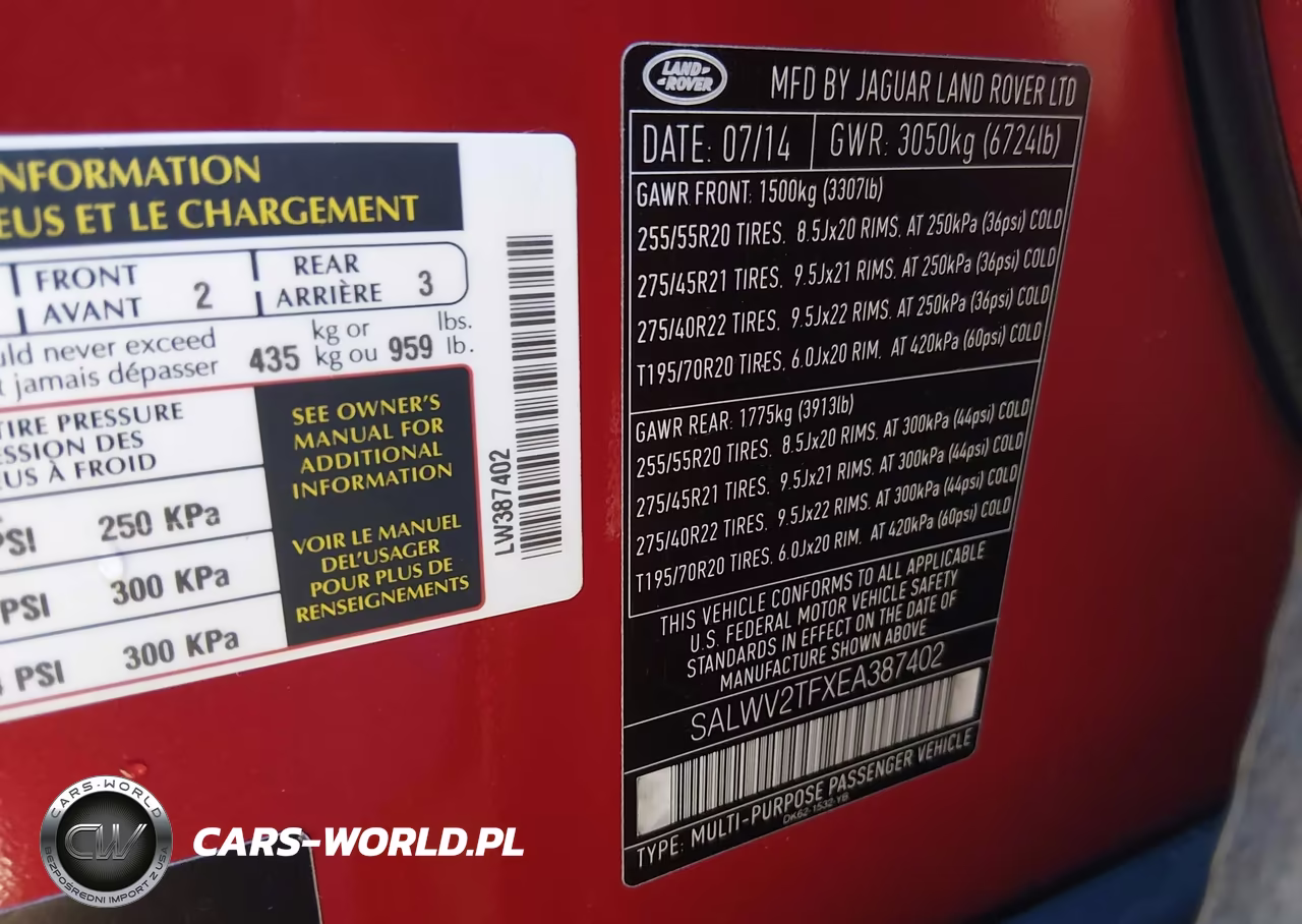 2014 Land Rover Range Rover Sport 5.0L V8 Supercharged Autobiography VIN:SALWV2TFXEA387402 - 9