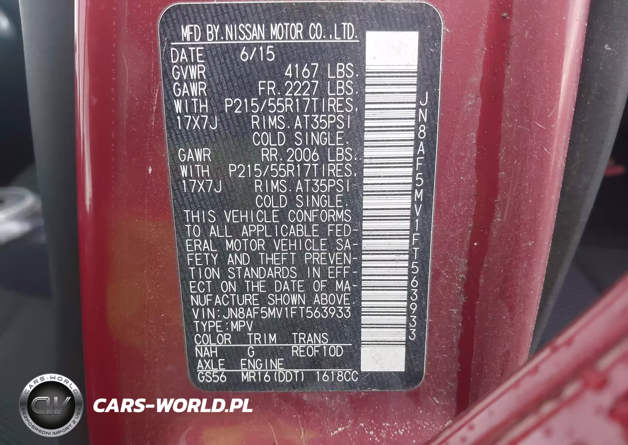 2015 Nissan Juke S VIN:JN8AF5MV1FT563933 - 9