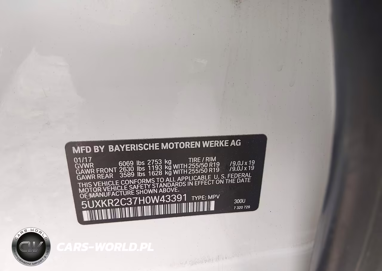 2017 BMW X5 Sdrive35I VIN:5UXKR2C37H0W43391 - 9