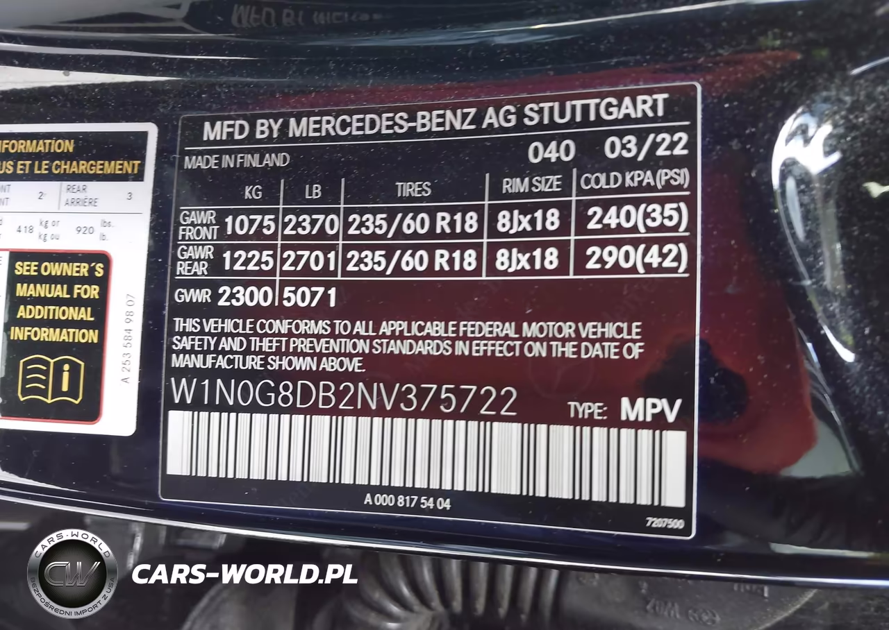2022 Mercedes-Benz Glc 300 Suv VIN:W1N0G8DB2NV375722 - 9