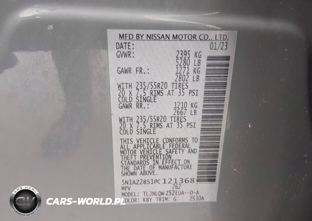 2023 Nissan Murano Sv Intelligent Awd VIN:5N1AZ2BS1PC121368 - 9