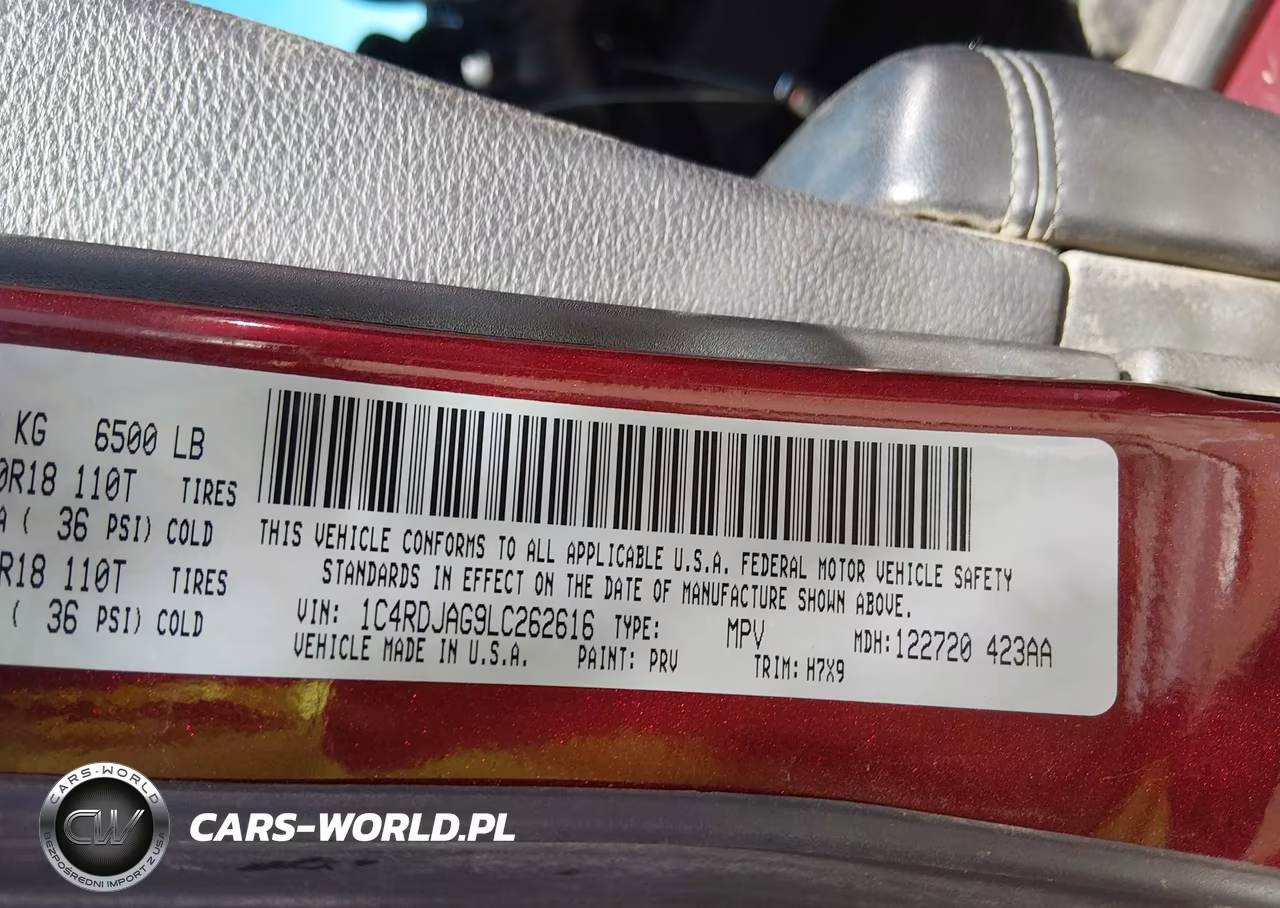 2020 Dodge Durango Sxt Awd VIN:1C4RDJAG9LC262616 - 9
