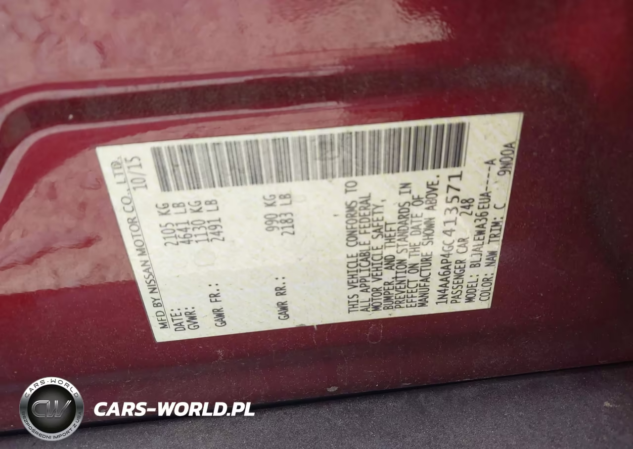 2016 Nissan Maxima 3.5 Sl VIN:1N4AA6AP4GC413571 - 9