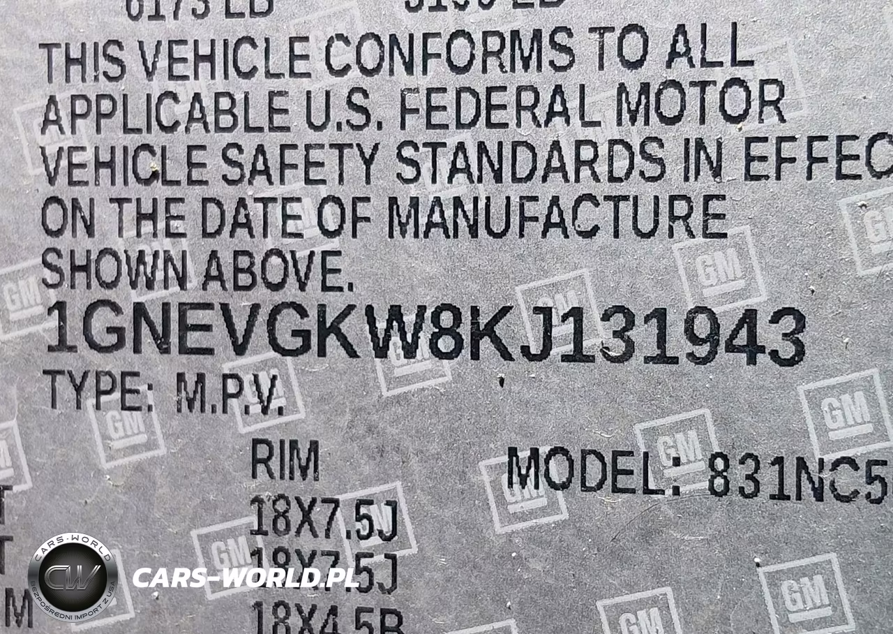 2019 Chevrolet Traverse 1Lt VIN:1GNEVGKW8KJ131943 - 9