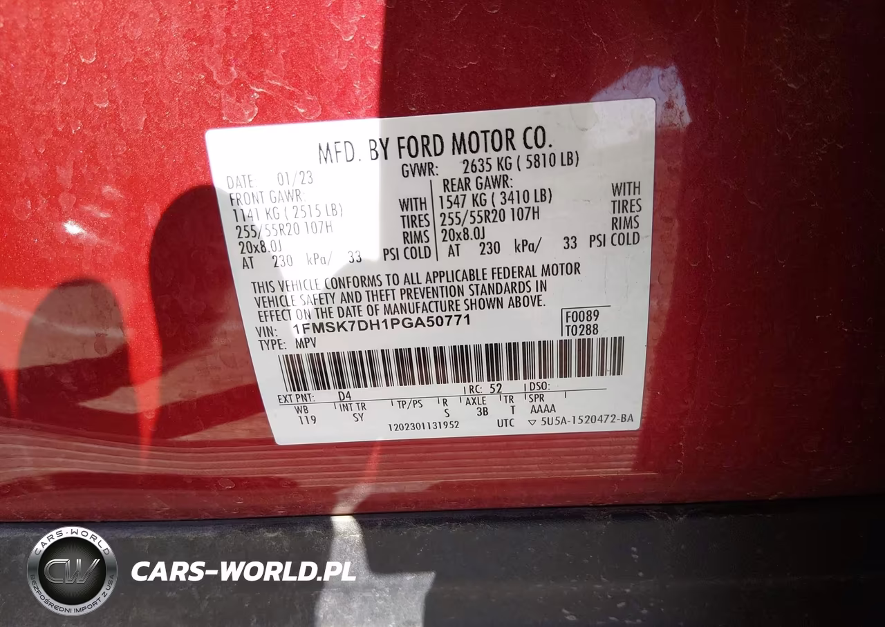 2023 Ford Explorer Xlt VIN:1FMSK7DH1PGA50771 - 9