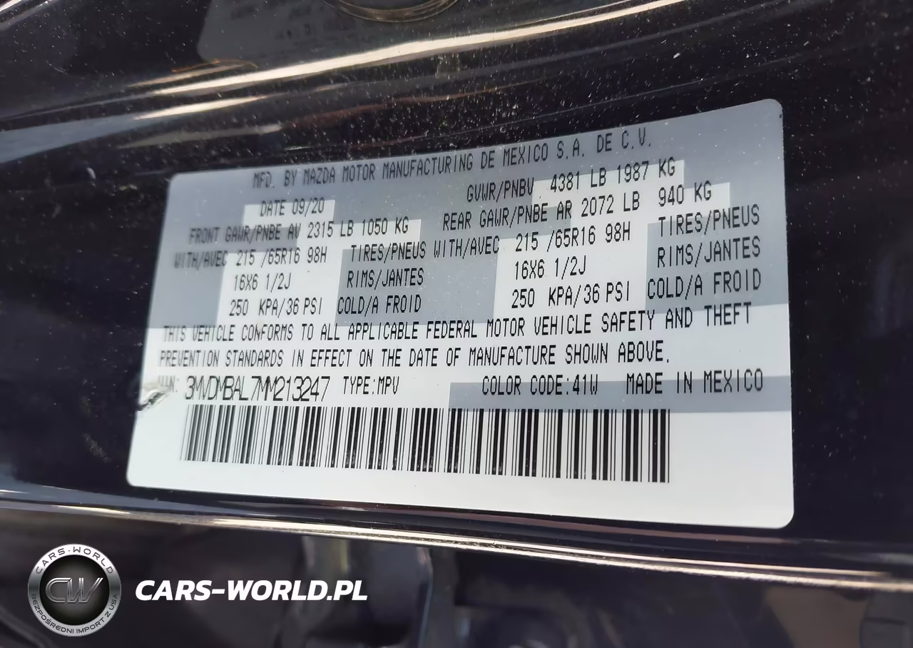 2021 Mazda Cx-30 2.5 S VIN:3MVDMBAL7MM213247 - 9