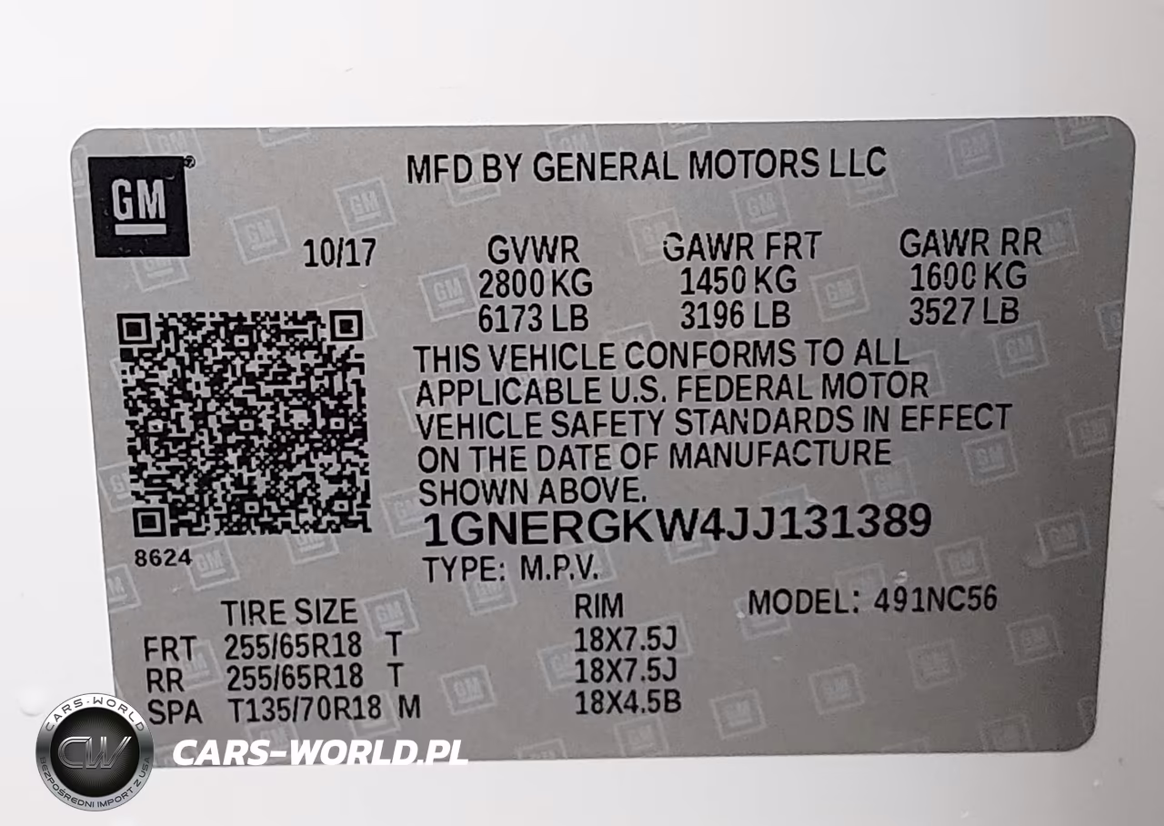 2018 Chevrolet Traverse 1Lt VIN:1GNERGKW4JJ131389 - 9