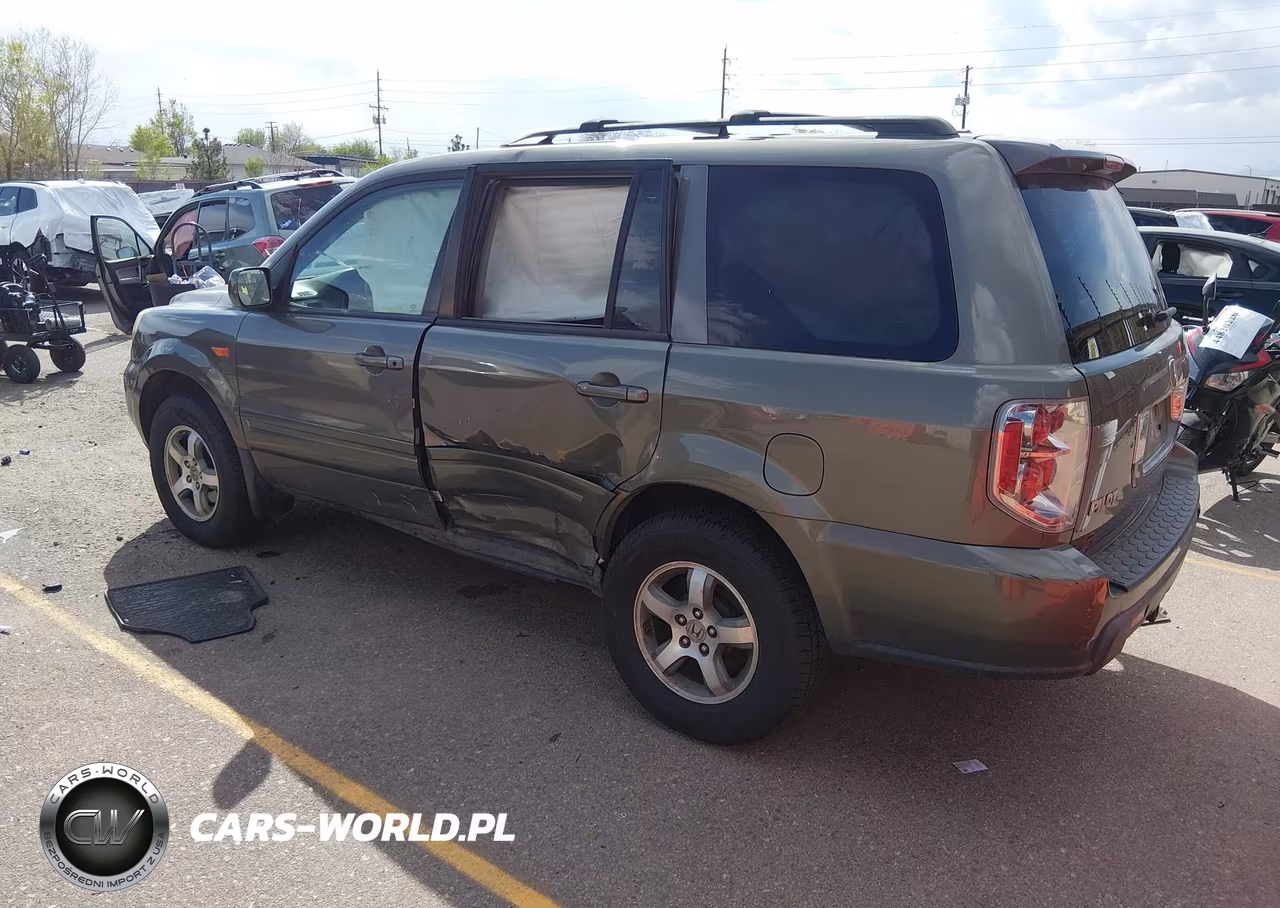 2007 Honda Pilot Ex-L VIN:5FNYF18597B026812 - 3