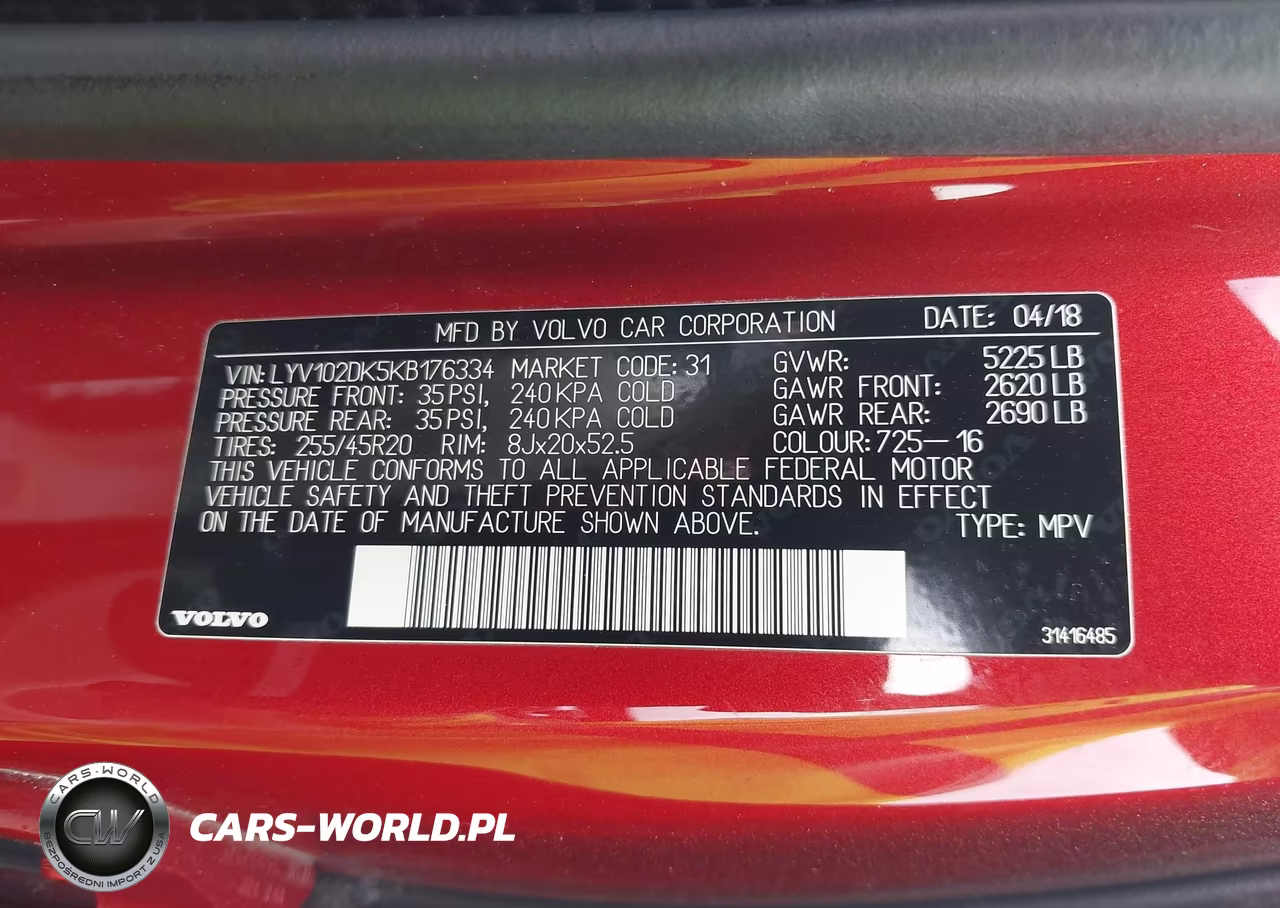 2019 Volvo Xc60 T5 Momentum VIN:LYV102DK5KB176334 - 9