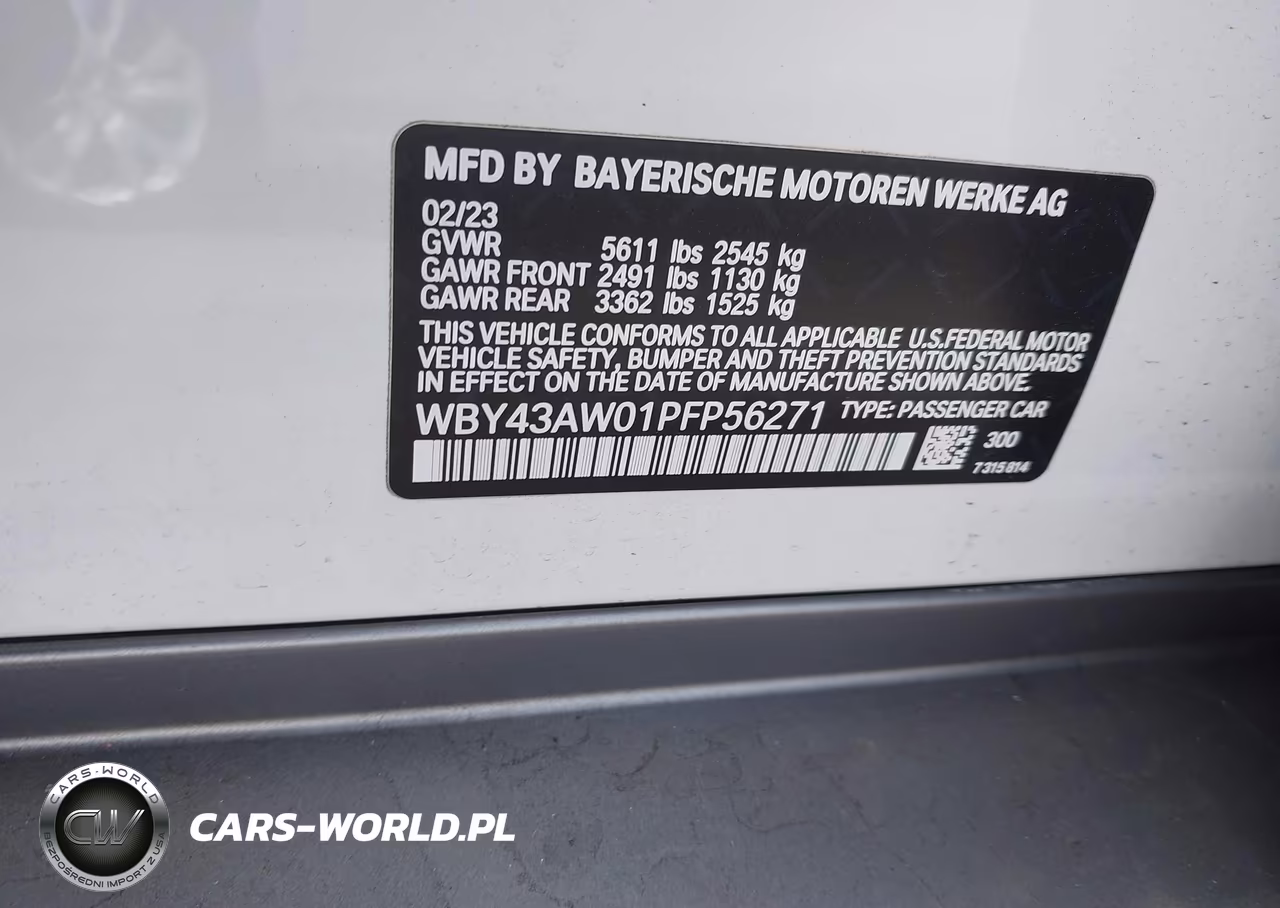 2023 BMW I4 Edrive35 VIN:WBY43AW01PFP56271 - 9