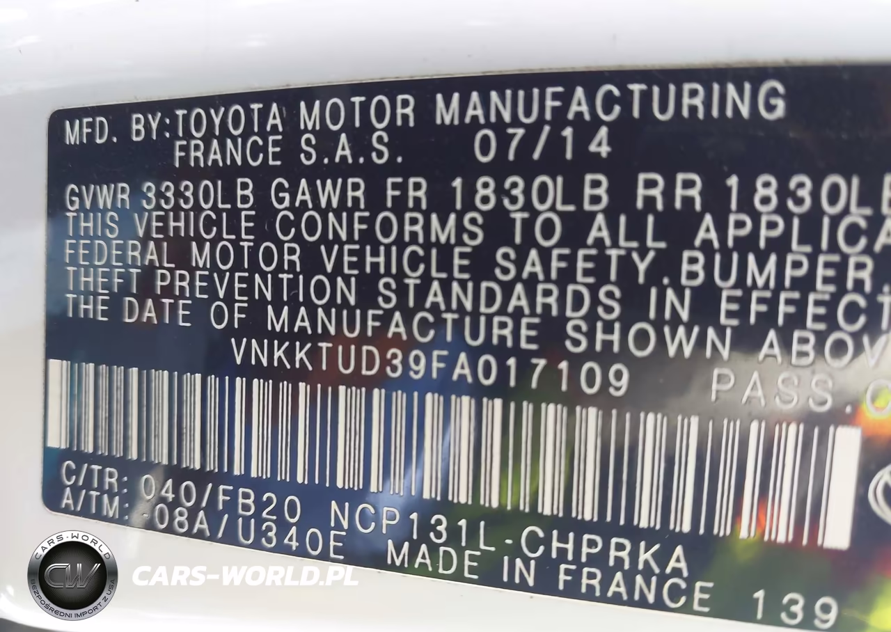2015 Toyota Yaris Le VIN:VNKKTUD39FA017109 - 9