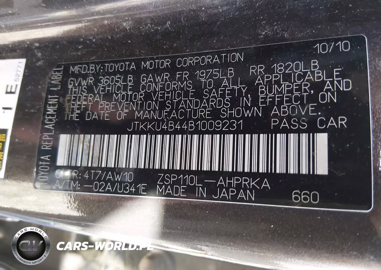 2011 Scion Xd Release Series 3.0 VIN:JTKKU4B44B1009231 - 9