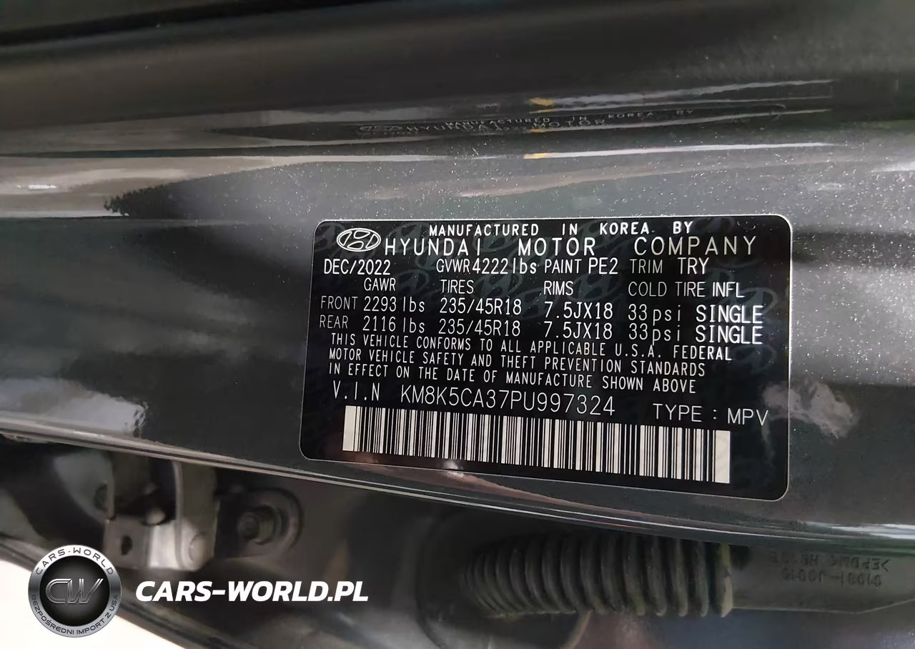 2023 Hyundai Kona Limited VIN:KM8K5CA37PU997324 - 9