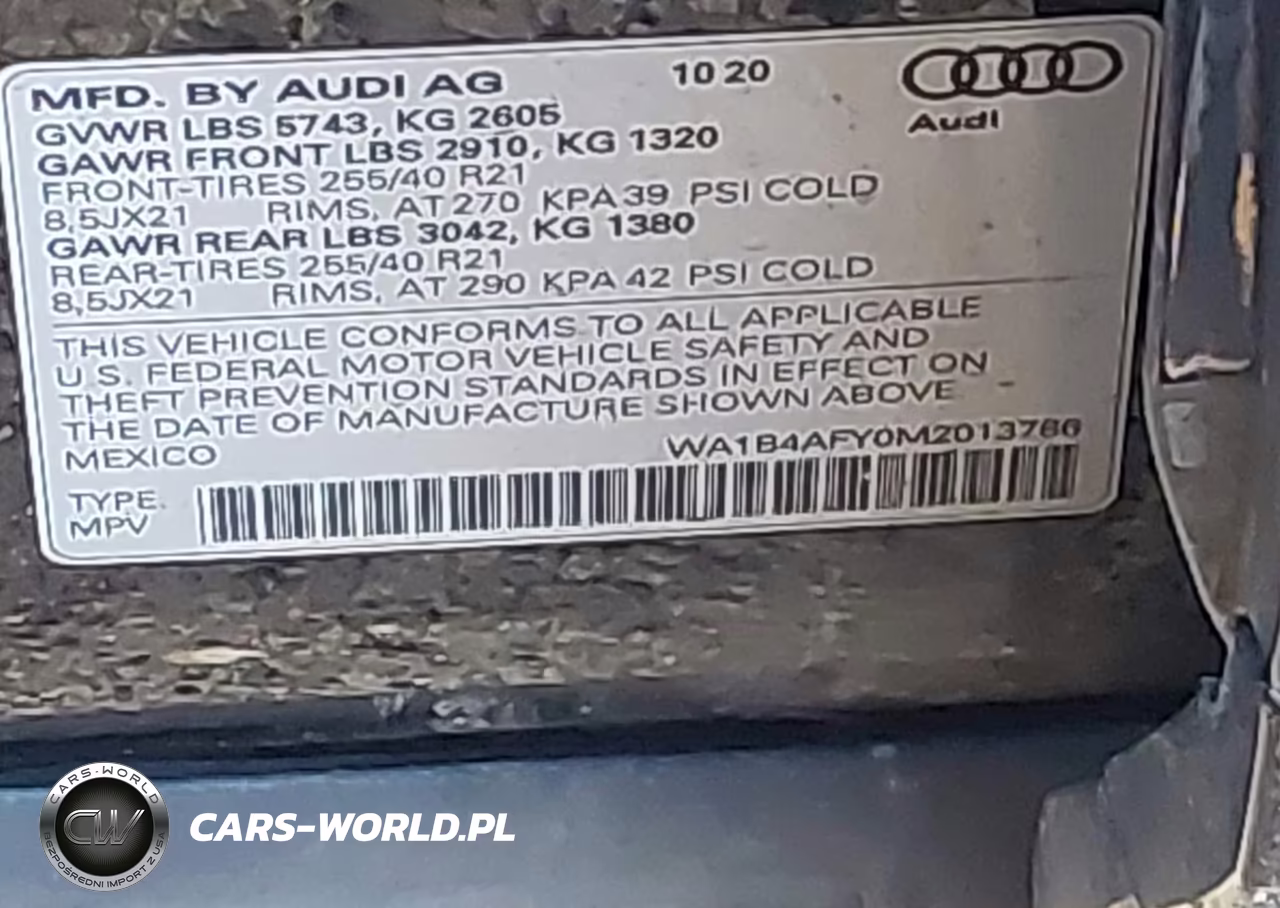 2021 Audi Sq5 Premium Plus Tfsi Quattro Tiptronic VIN:WA1B4AFY0M2013786 - 9