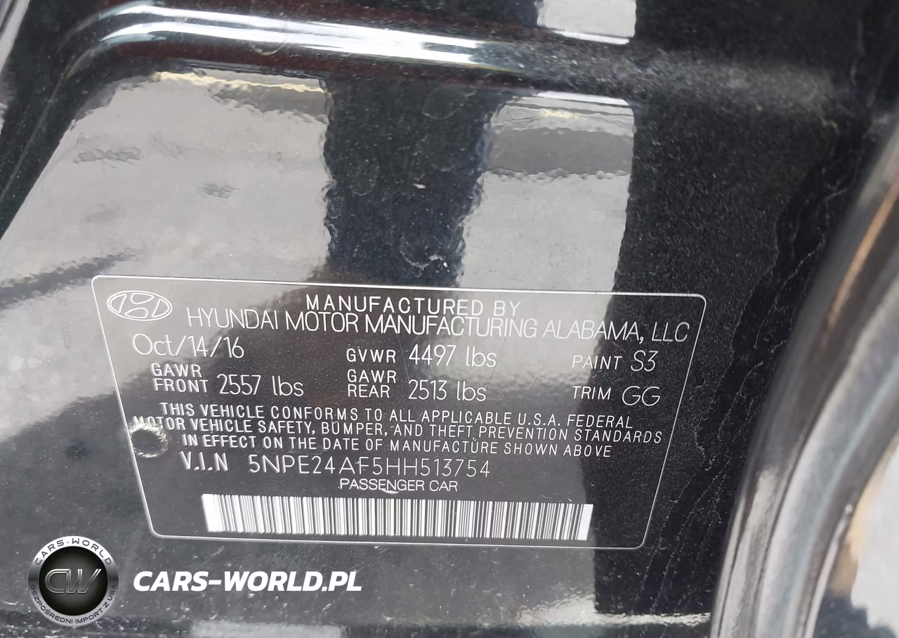 2017 Hyundai Sonata VIN:5NPE24AF5HH513754 - 9
