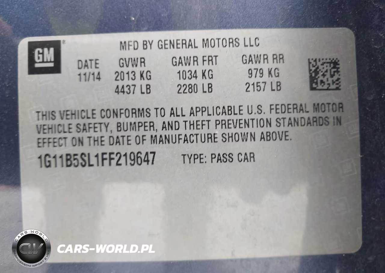 2015 Chevrolet Malibu Ls VIN:1G11B5SL1FF219647 - 9