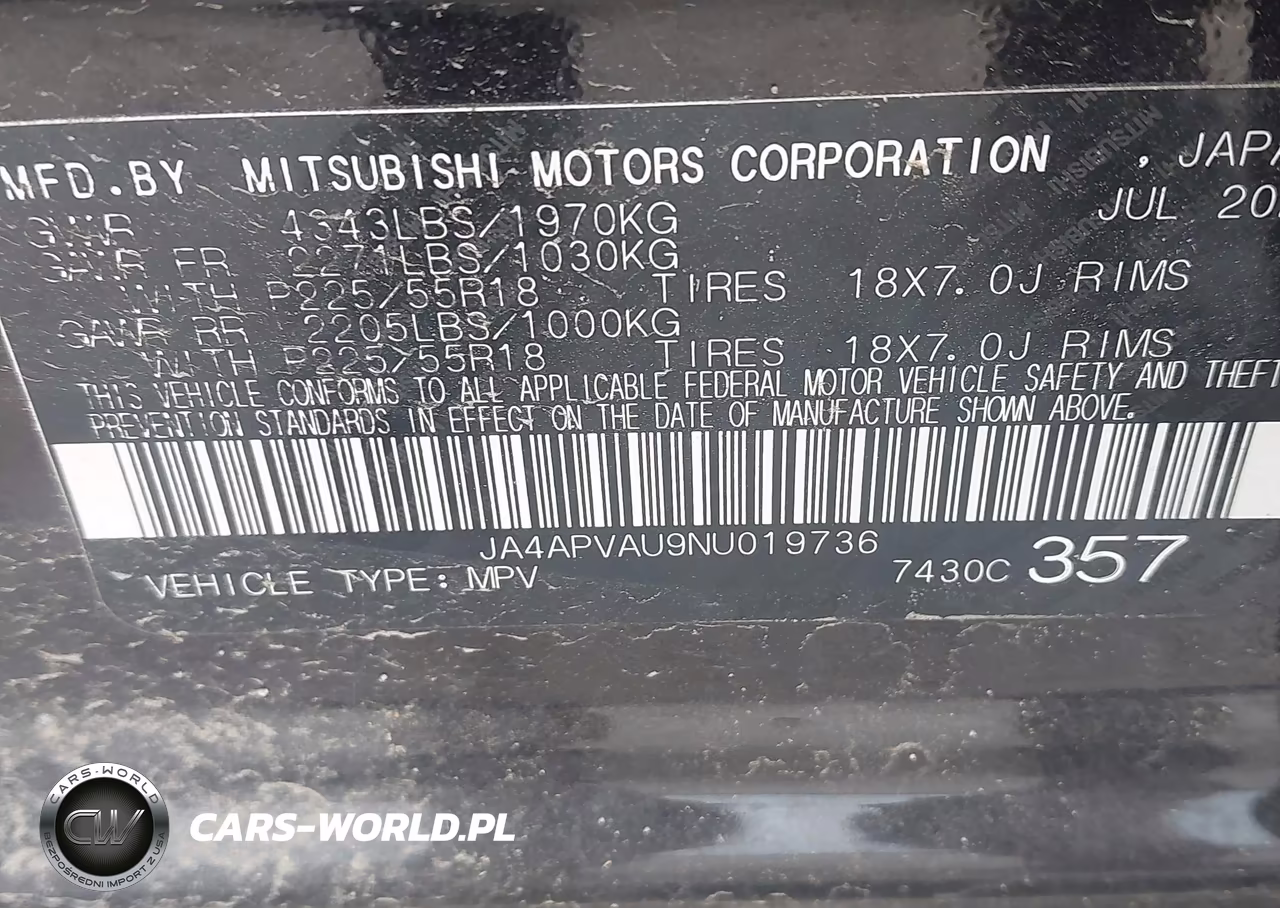 2022 Mitsubishi Outlander Sport 2.0 Se 2Wd-2.0 Se Special Edition 2Wd VIN:JA4APVAU9NU019736 - 9