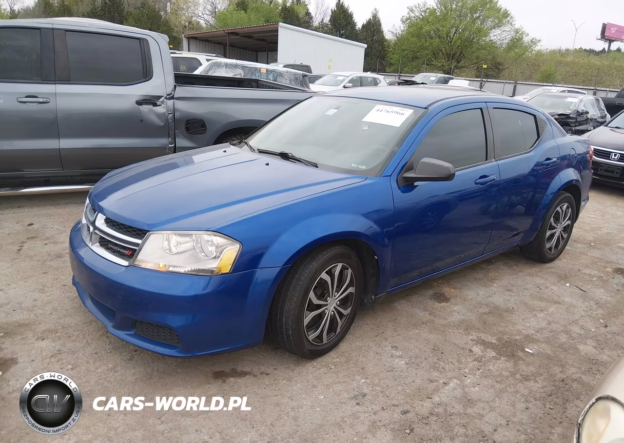 2013 Dodge Avenger Se VIN:1C3CDZAB8DN631209 - 2
