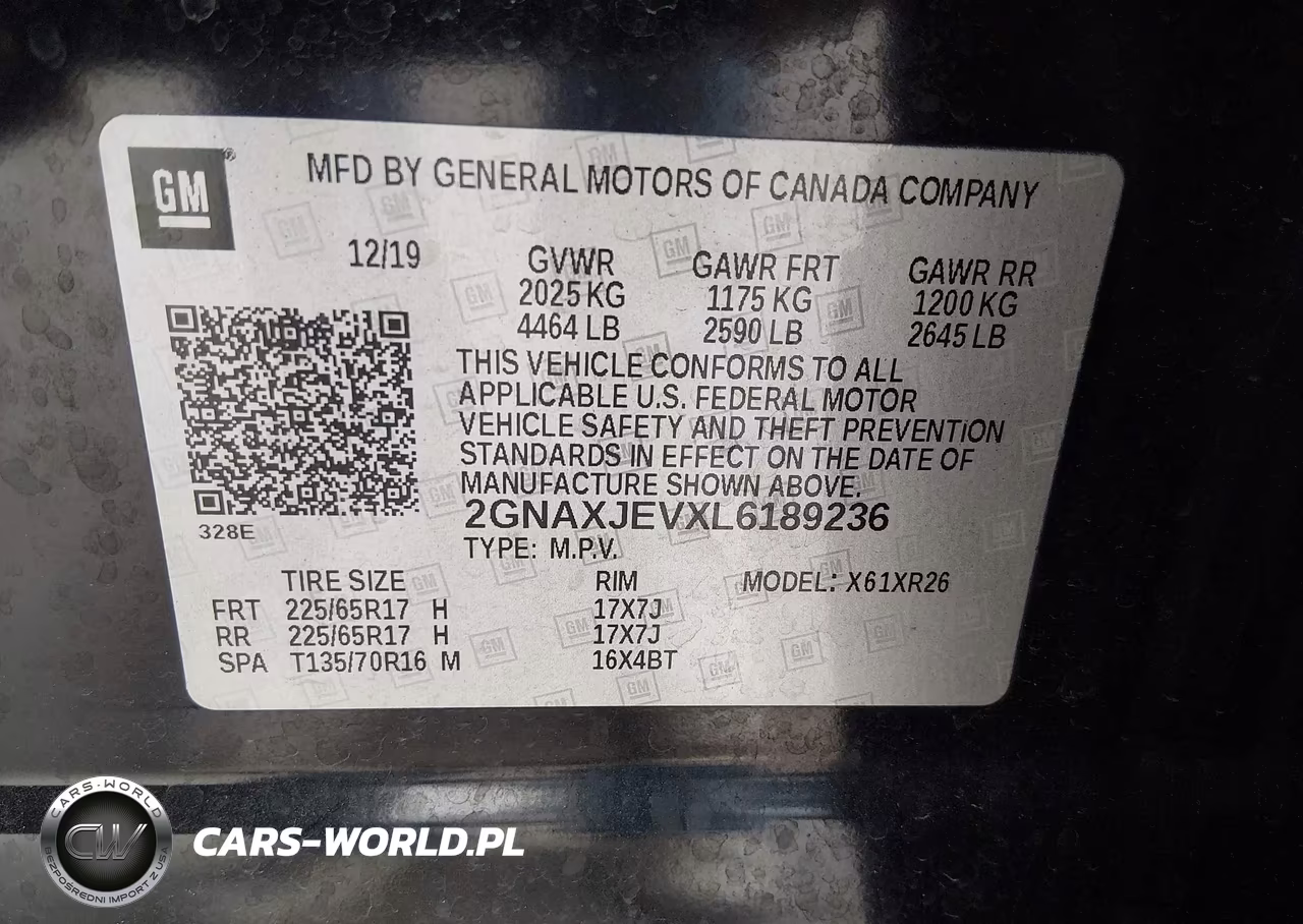2020 Chevrolet Equinox Fwd 2Fl VIN:2GNAXJEVXL6189236 - 9