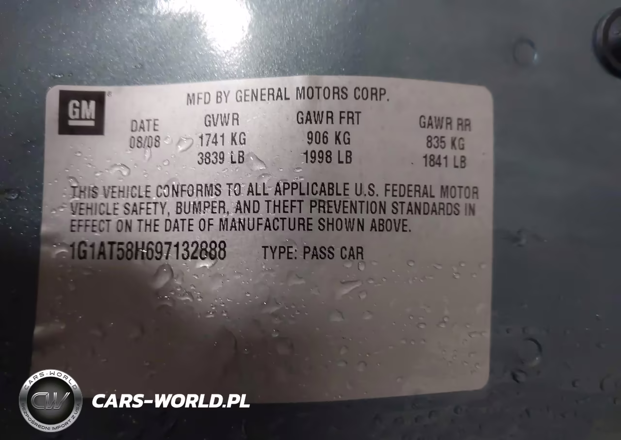 2009 Chevrolet Cobalt Lt VIN:1G1AT58H697132888 - 9