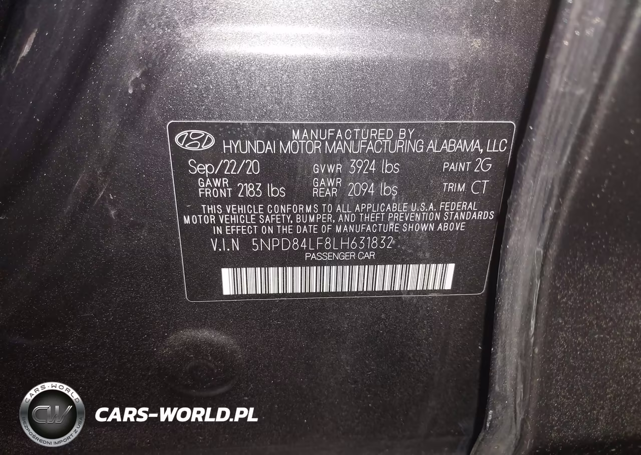 2020 Hyundai Elantra Sel VIN:5NPD84LF8LH631832 - 9