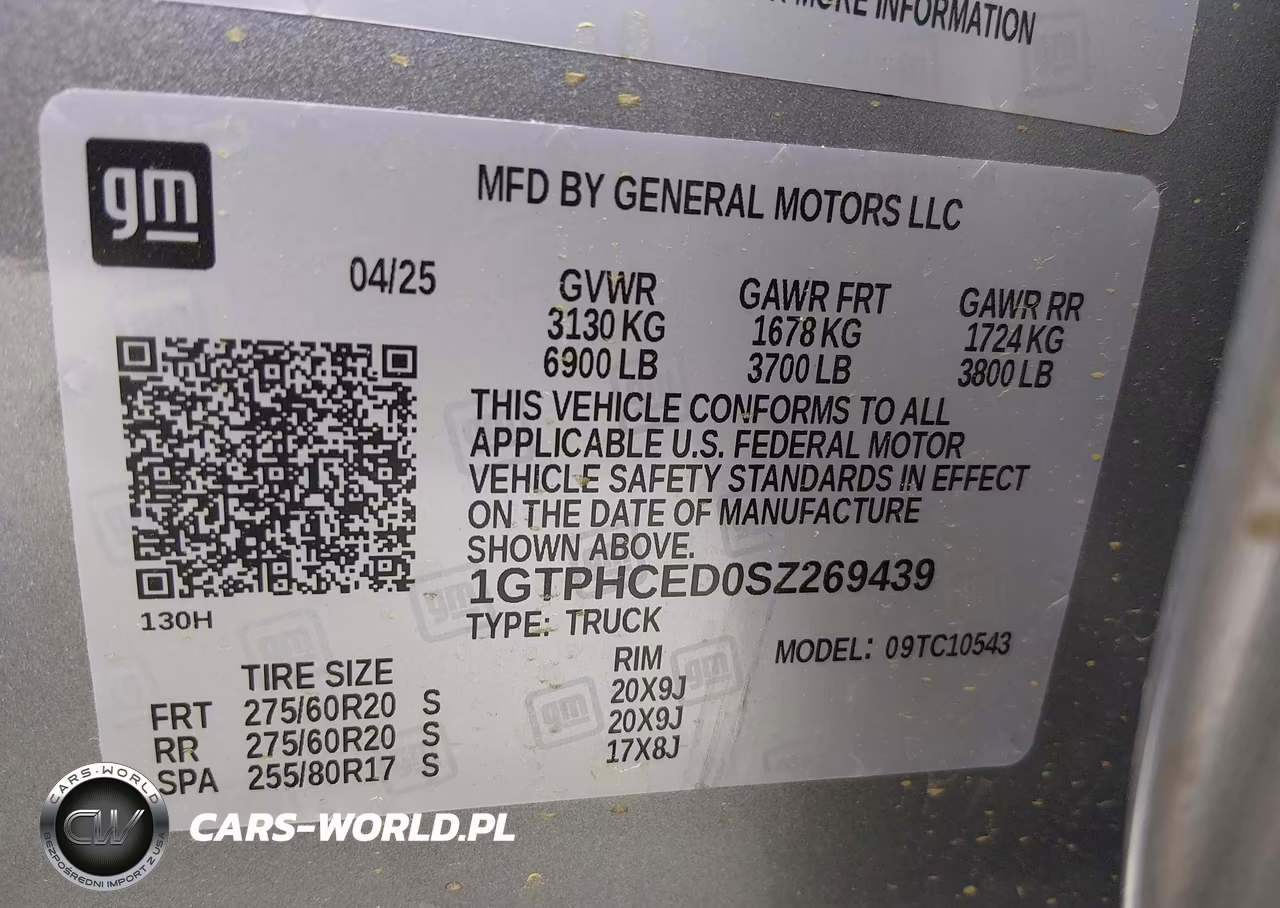 2025 GMC Sierra 1500 2Wd Short Box Elevation VIN:1GTPHCED0SZ269439 - 9