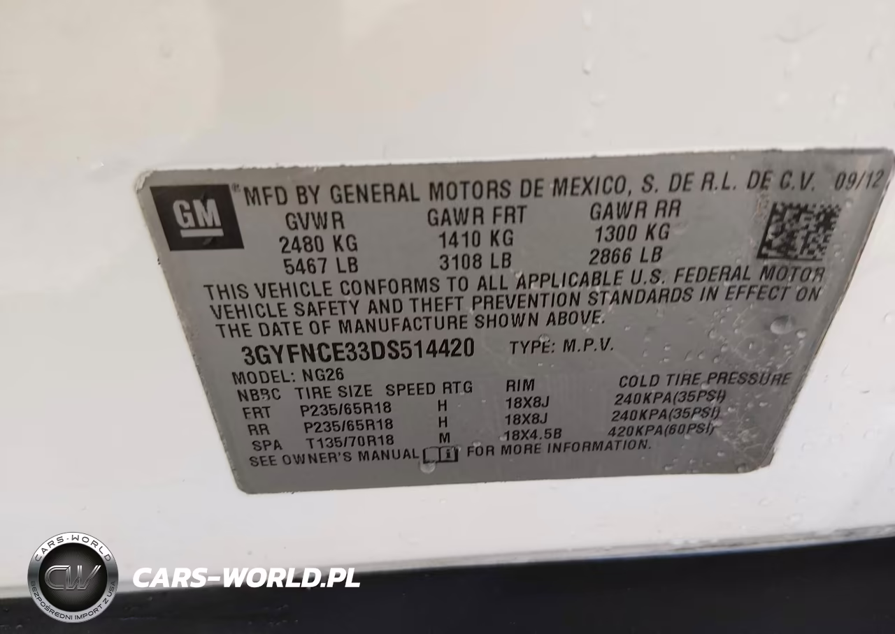 2013 Cadillac Srx Luxury Collection VIN:3GYFNCE33DS514420 - 9