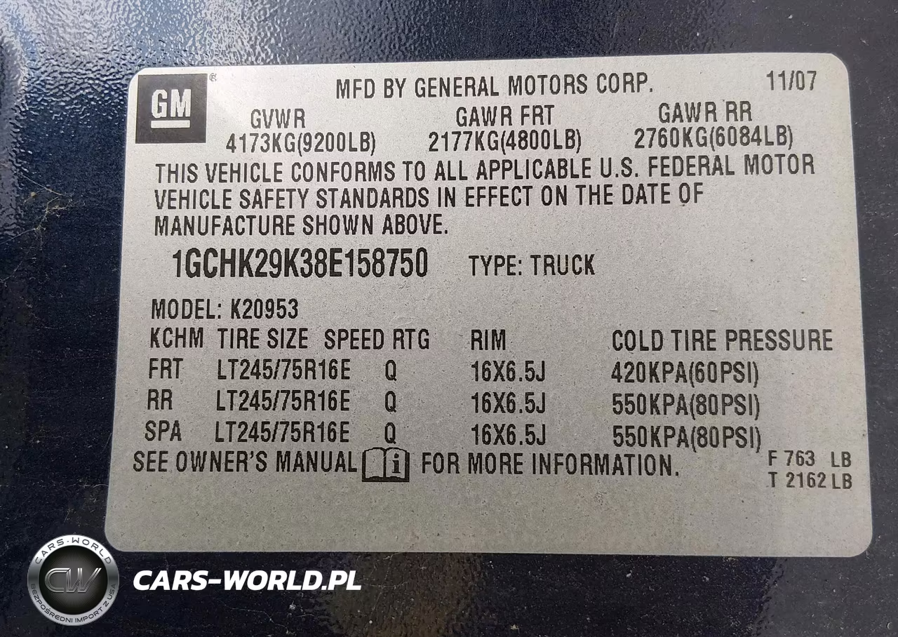 2008 Chevrolet Silverado 2500Hd Lt1 VIN:1GCHK29K38E158750 - 9