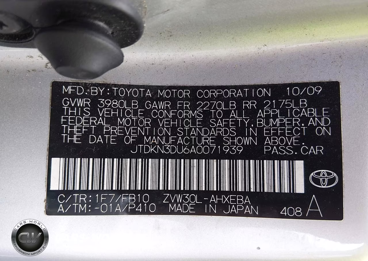 2010 Toyota Prius Iii VIN:JTDKN3DU6A0071939 - 9