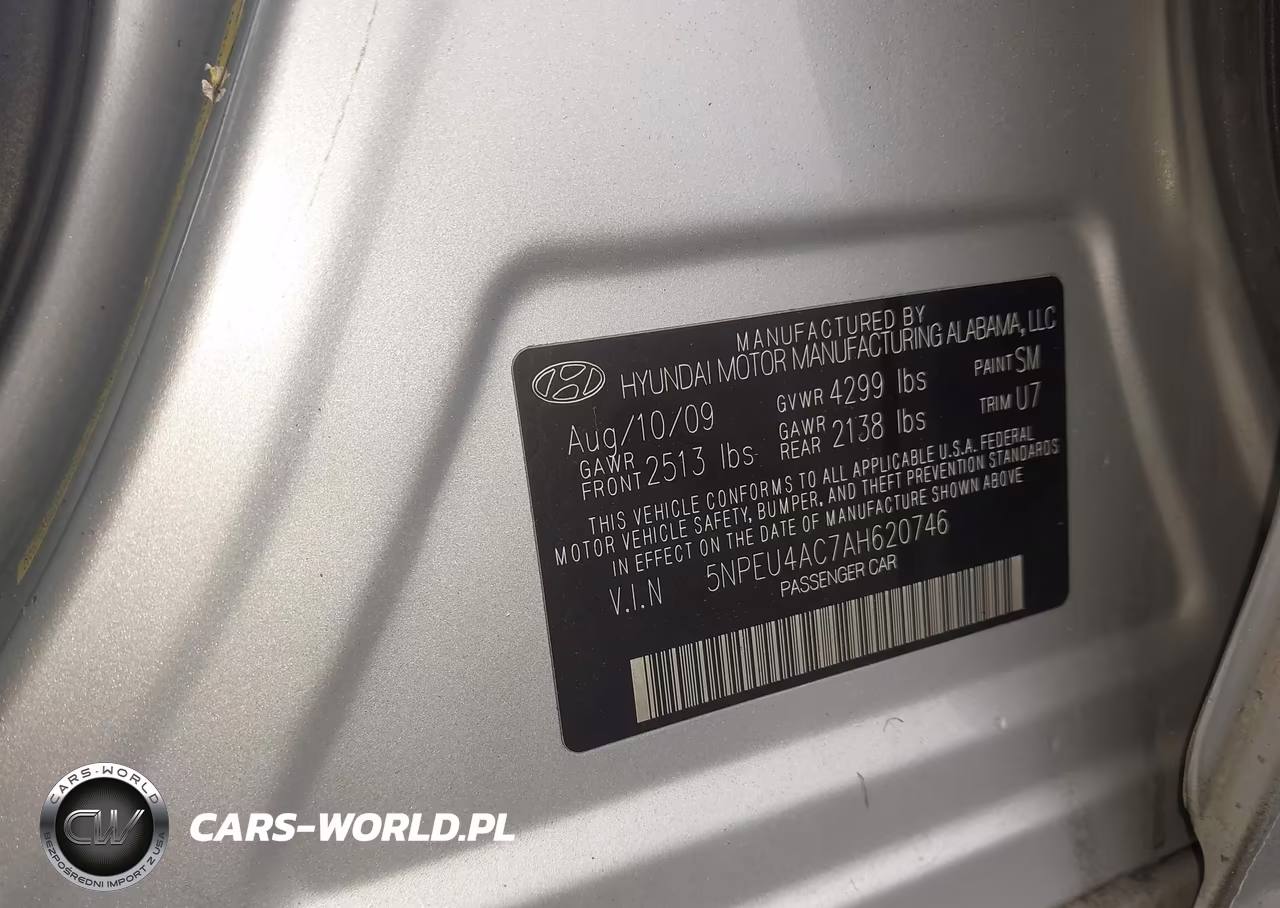2010 Hyundai Sonata Limited VIN:5NPEU4AC7AH620746 - 9