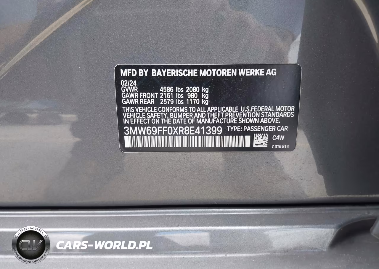 2024 BMW 330I VIN:3MW69FF0XR8E41399 - 9