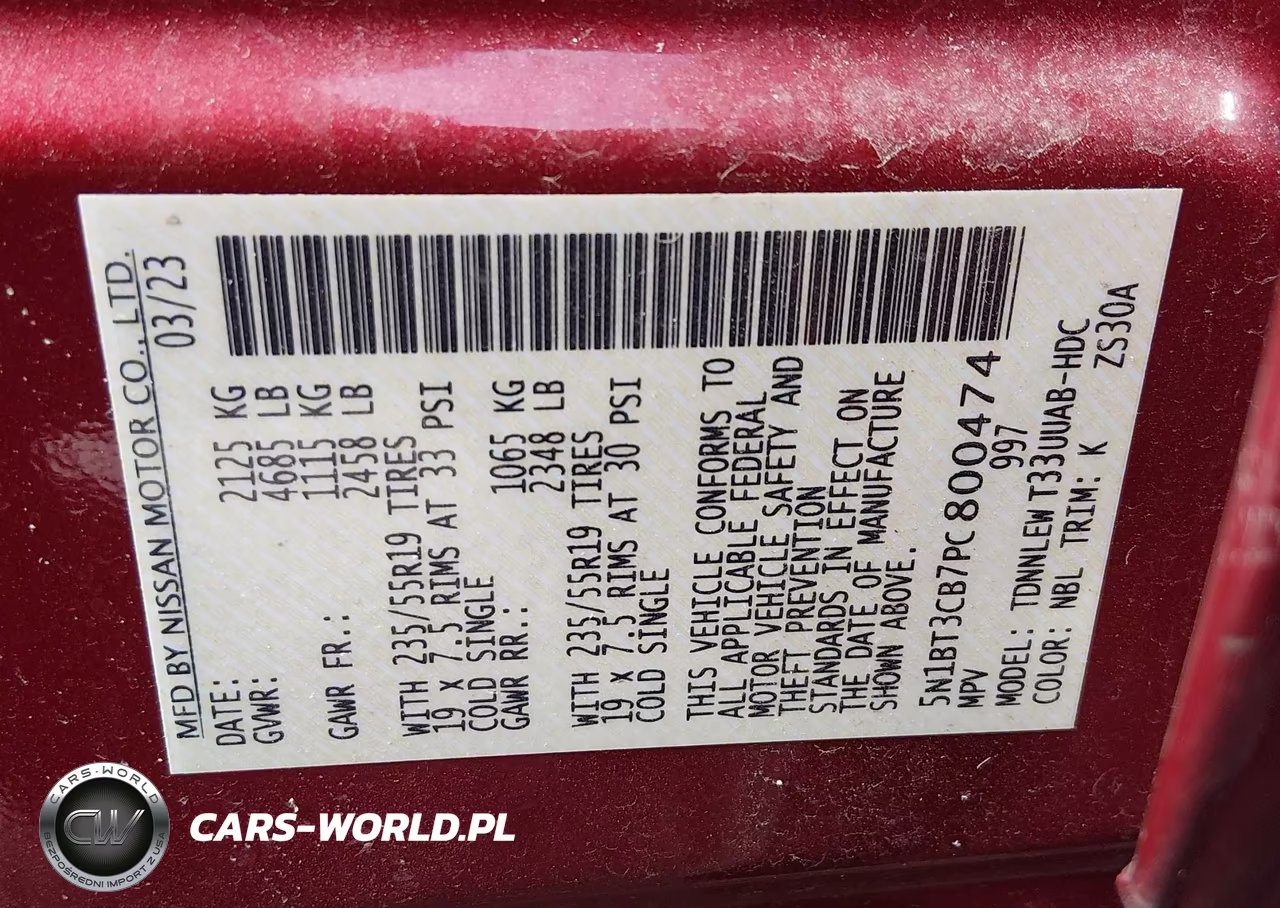 2023 Nissan Rogue Sl Intelligent Awd VIN:5N1BT3CB7PC800474 - 9
