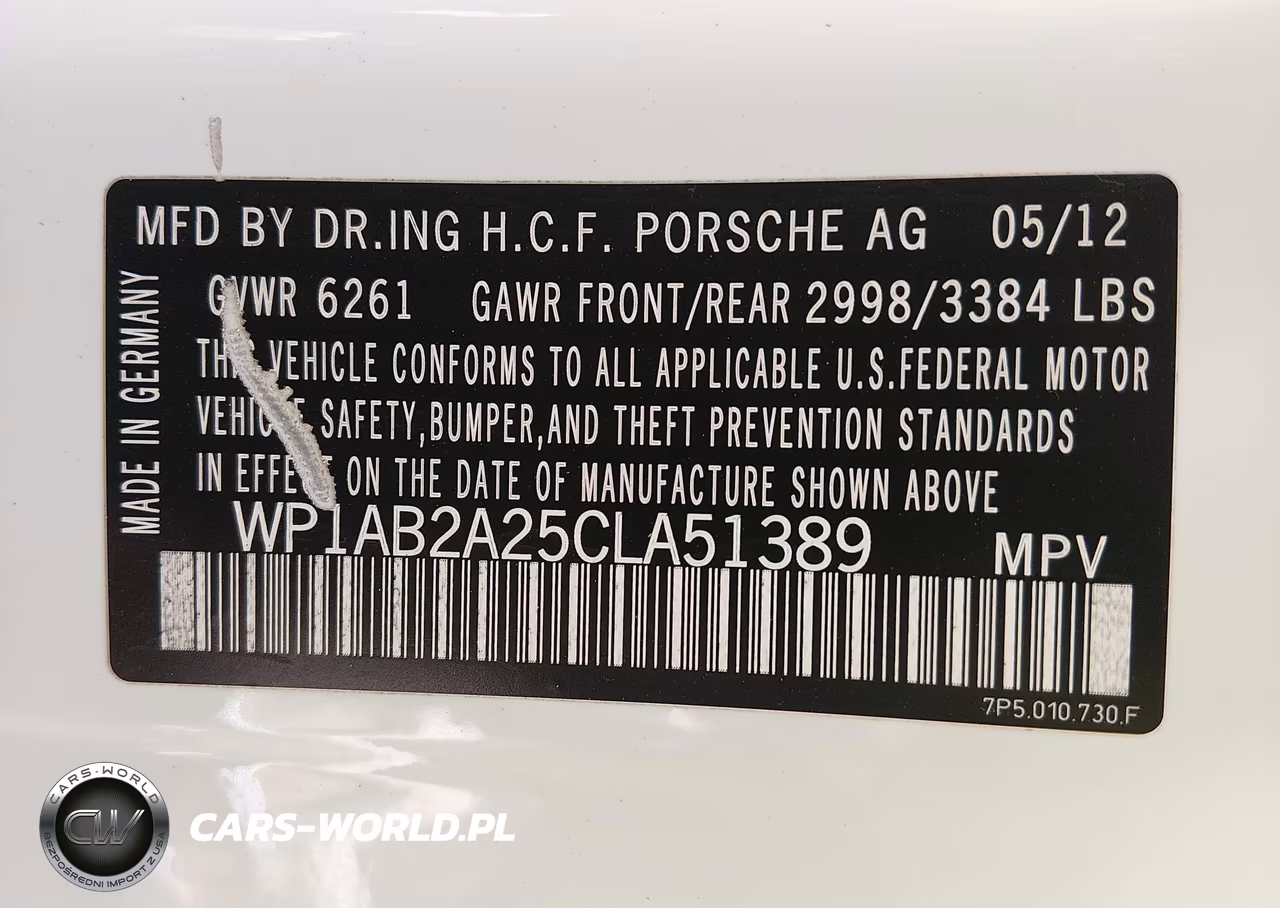 2012 Porsche Cayenne S VIN:WP1AB2A25CLA51389 - 9
