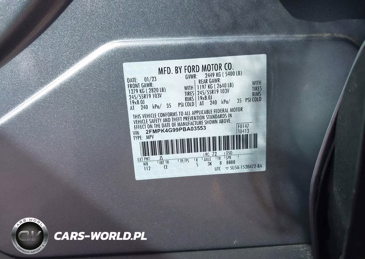 2023 Ford Edge Se VIN:2FMPK4G99PBA03553 - 9