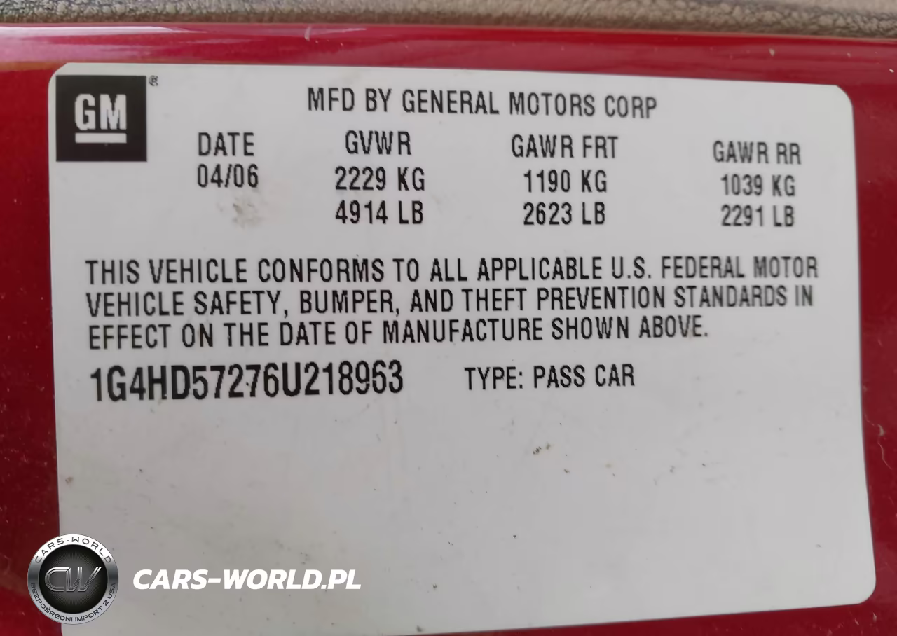2006 Buick Lucerne Cxl VIN:1G4HD57276U218963 - 9