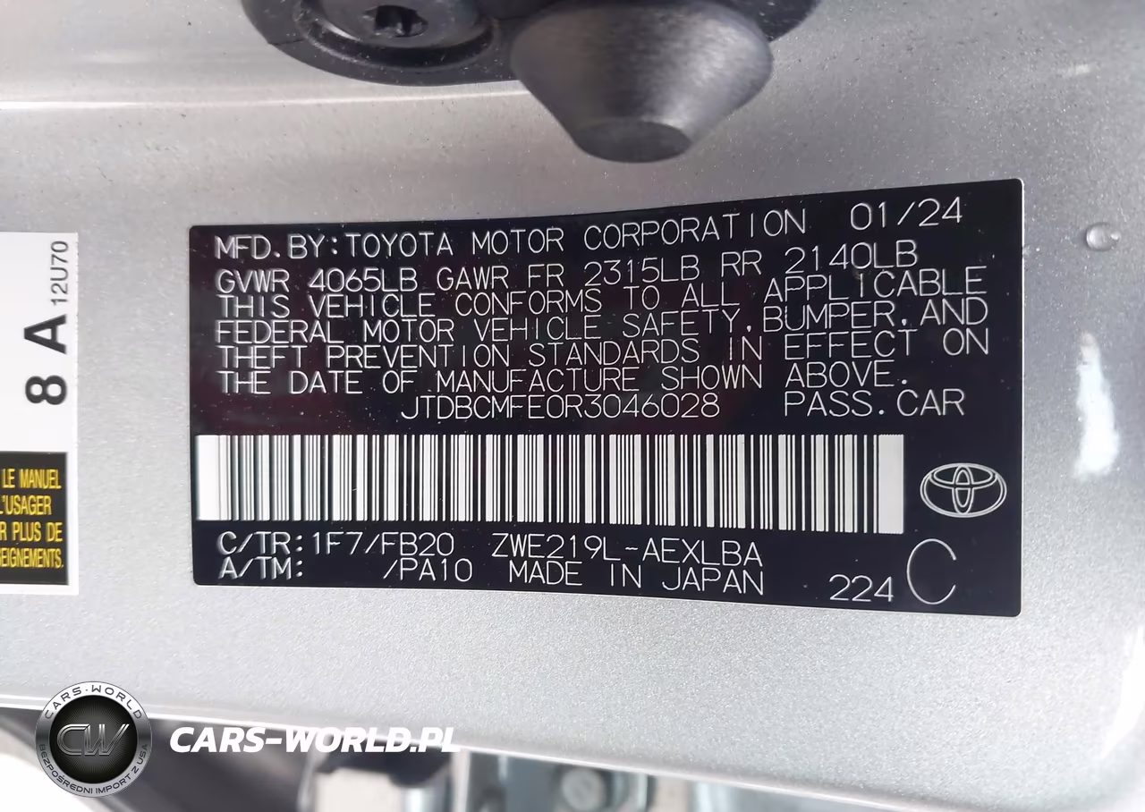 2024 Toyota Corolla Hybrid Le VIN:JTDBCMFE0R3046028 - 9
