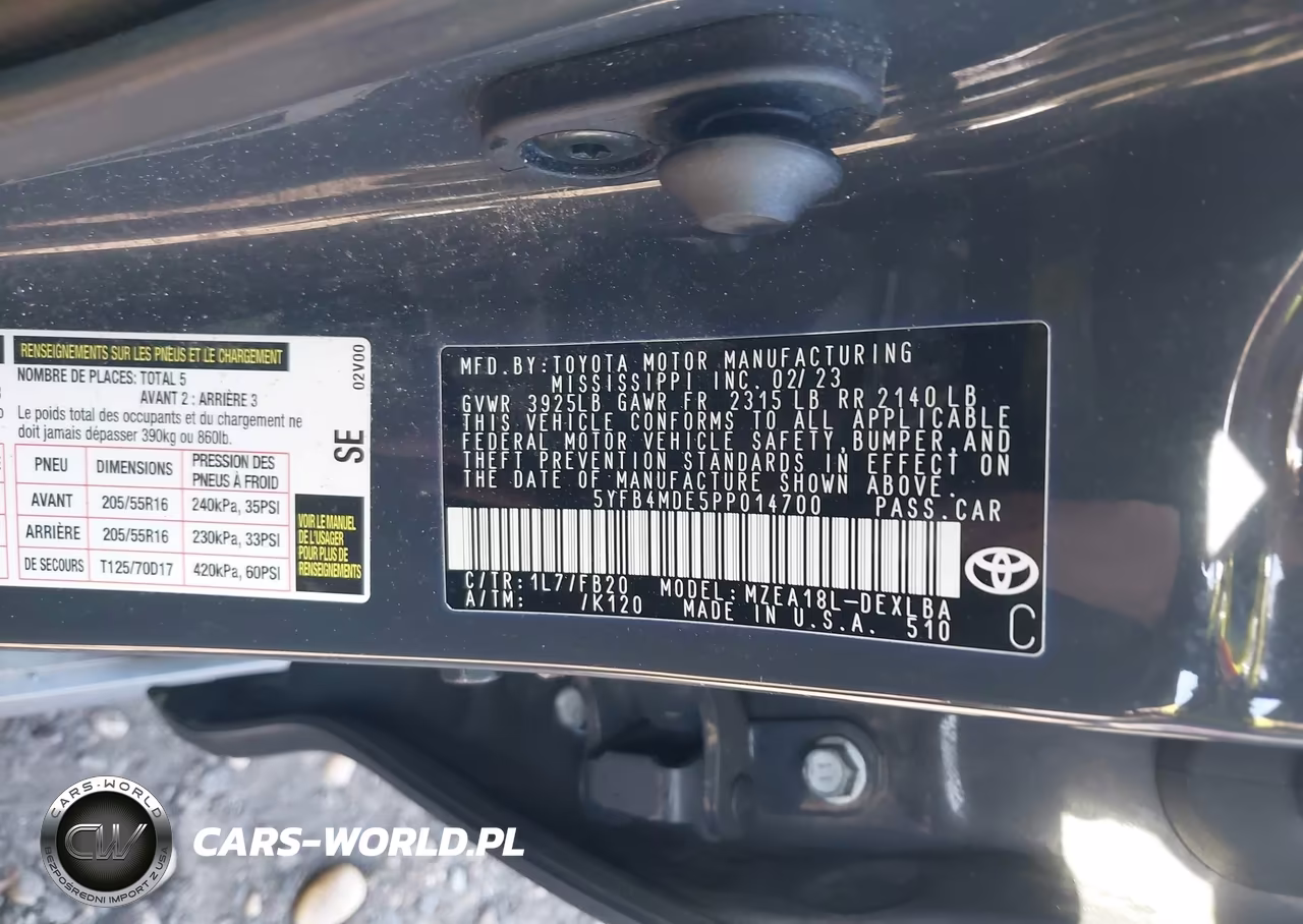 2023 Toyota Corolla Le VIN:5YFB4MDE5PP014700 - 9